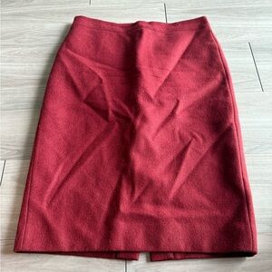 J. Crew Burgundy No. 2 Pencil Skirt